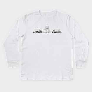 United States Capitol Building Kids Long Sleeve T-Shirt